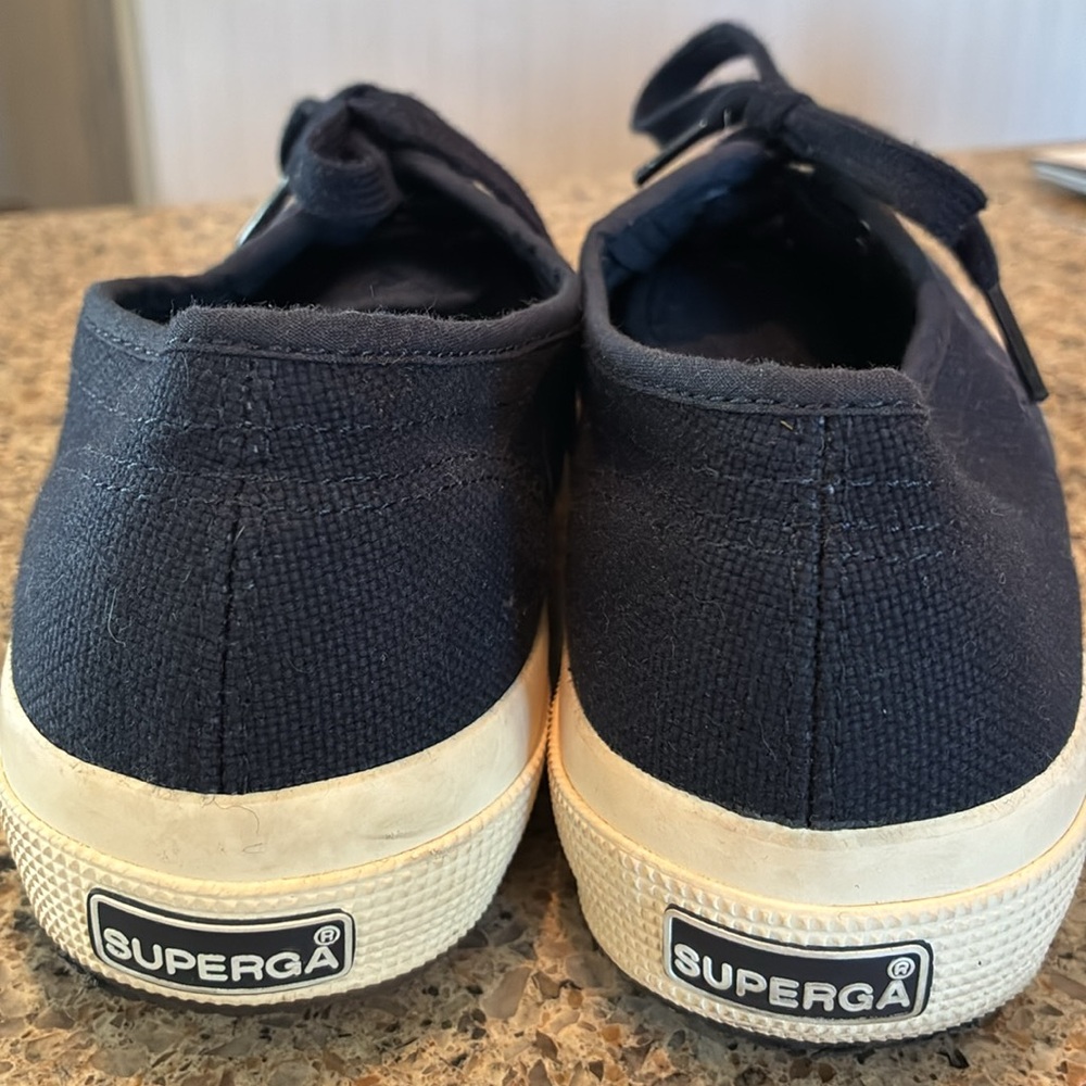 9W/7.5M (EU 40) Superga 2750 Cotu Classic Sneakers - Navy White - Picture 4 of 9